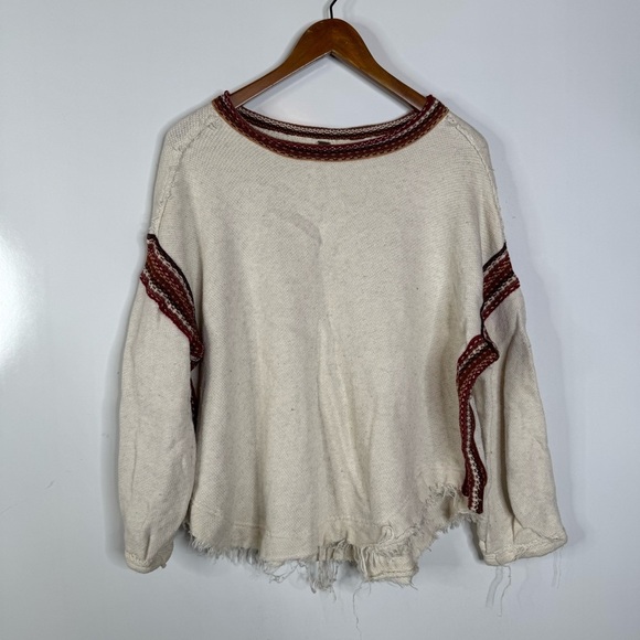 Free People Trudy Pullover Oversized Top Size Small - Picture 2 of 6